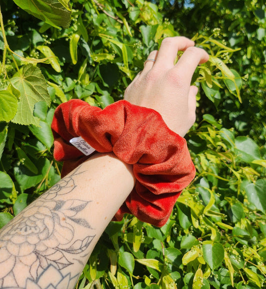 Chouchou en Velours Rouge