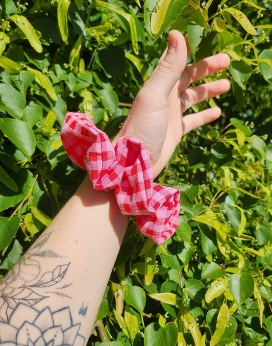 Chouchou Vichy Rouge et Rose