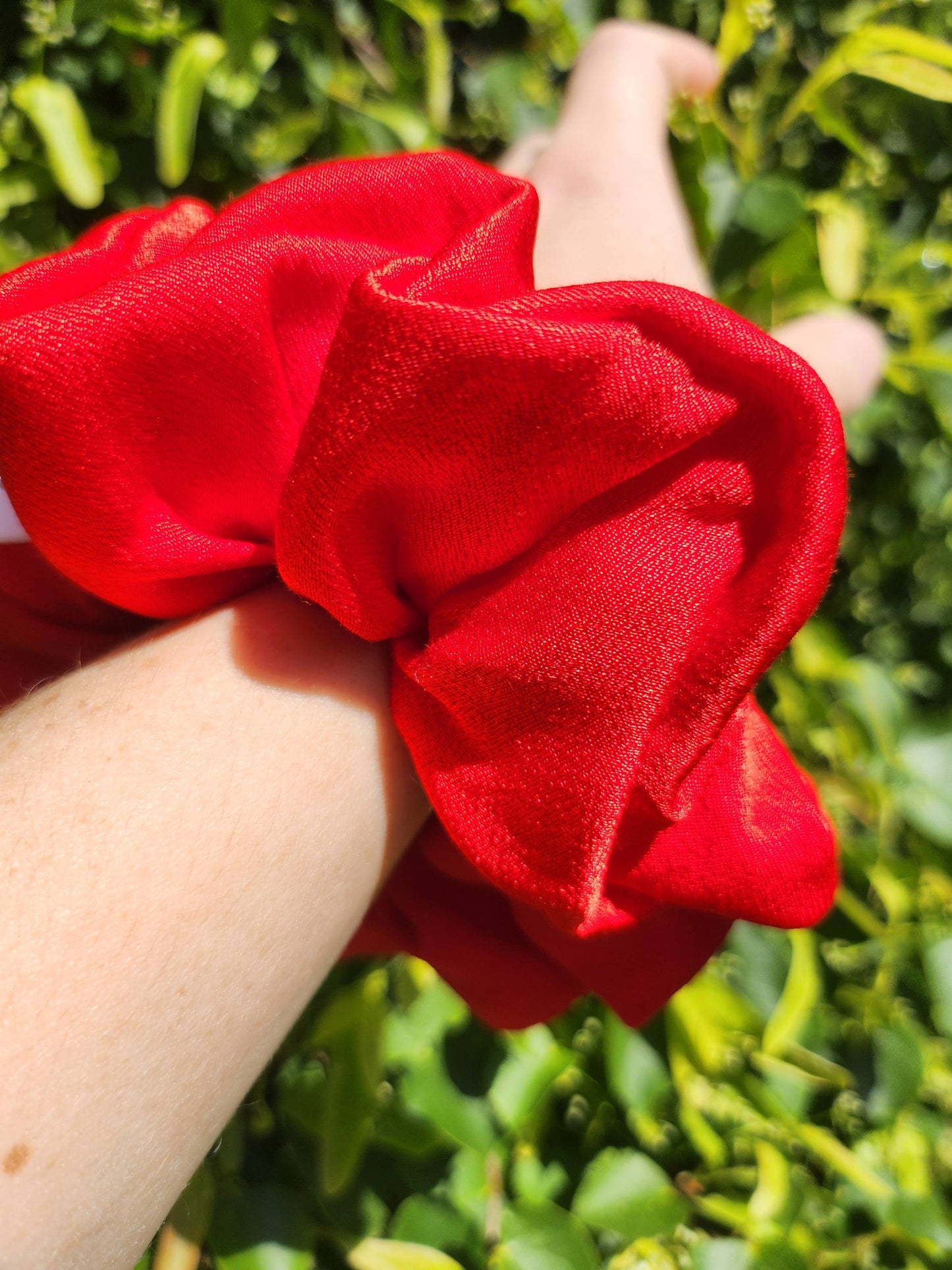 Chouchou en Satin Rouge