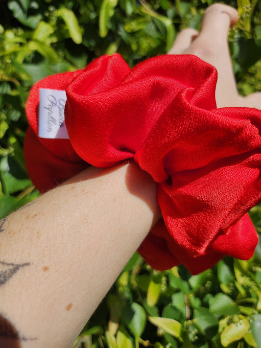 Chouchou en Satin Rouge