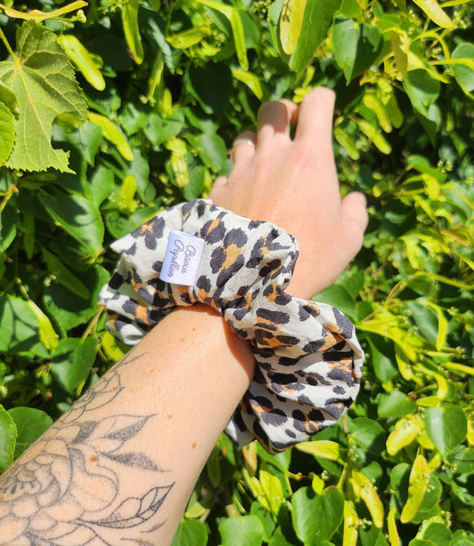 Chouchou Léopard en coton