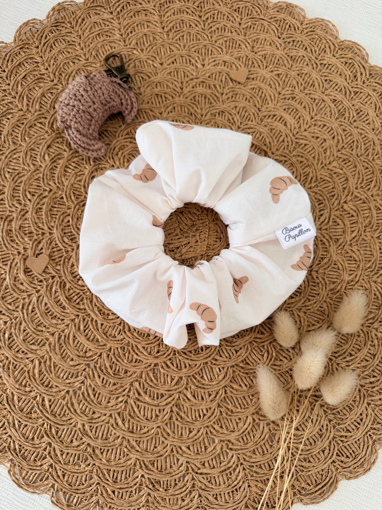 Chouchou Croissant – Fait Main Bisous Papillon
