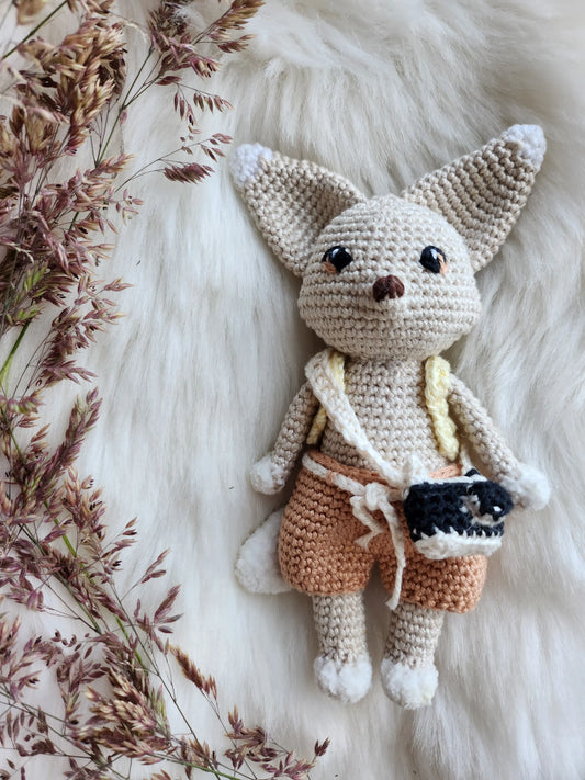 Patron de Alec le Fennec Bisous Papillon