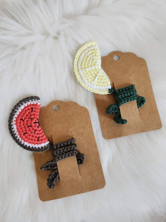 Marque-Page au Crochet  🍉🍋