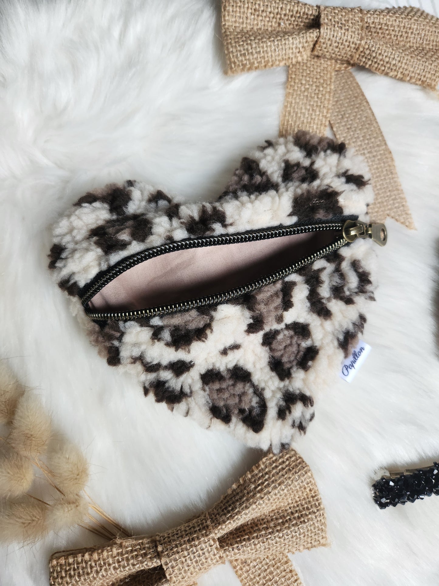 Pochette cœur Graou 🐆