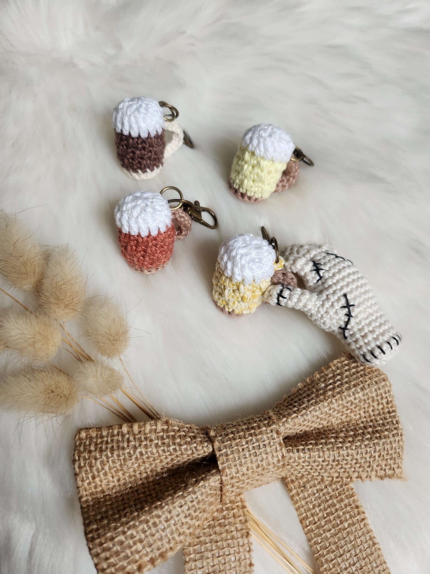 Porte-clés Chope de Bière au Crochet 🍺