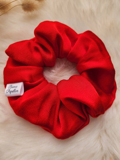Chouchou Satin Rouge - Bisous Papillon
