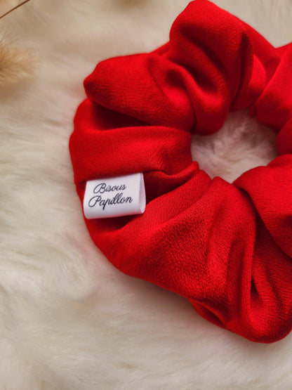 Chouchou Satin Rouge - Bisous Papillon