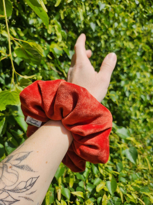 Chouchou en Velours Rouge
