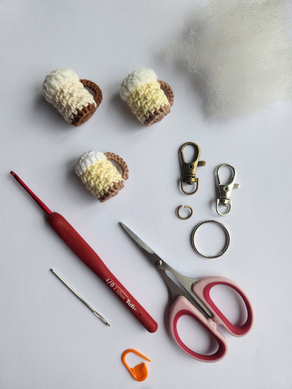 Patron Crochet – Mini Chope de Bière 🍺
