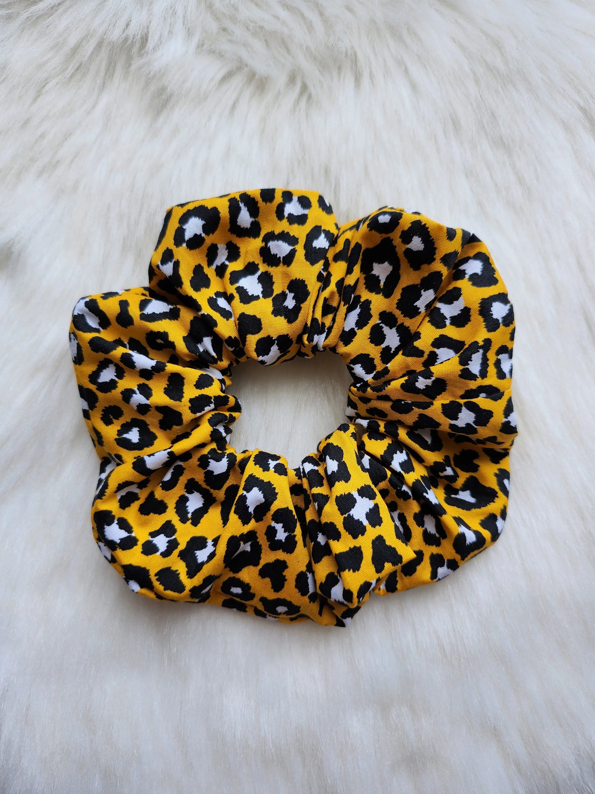 Chouchou Léopard Jaune Bisous Papillon