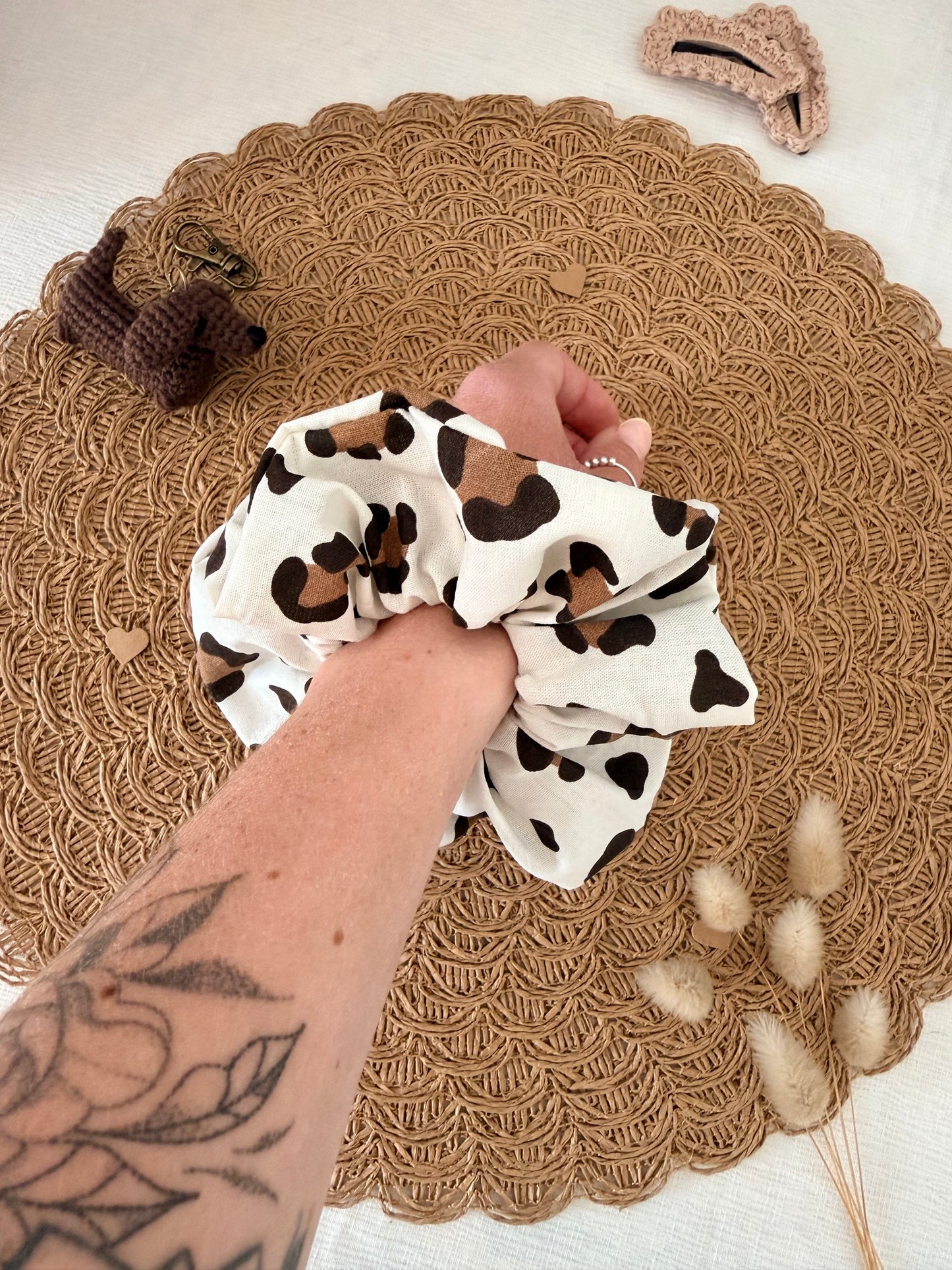 Chouchou Léopard – Fait Main Bisous Papillon