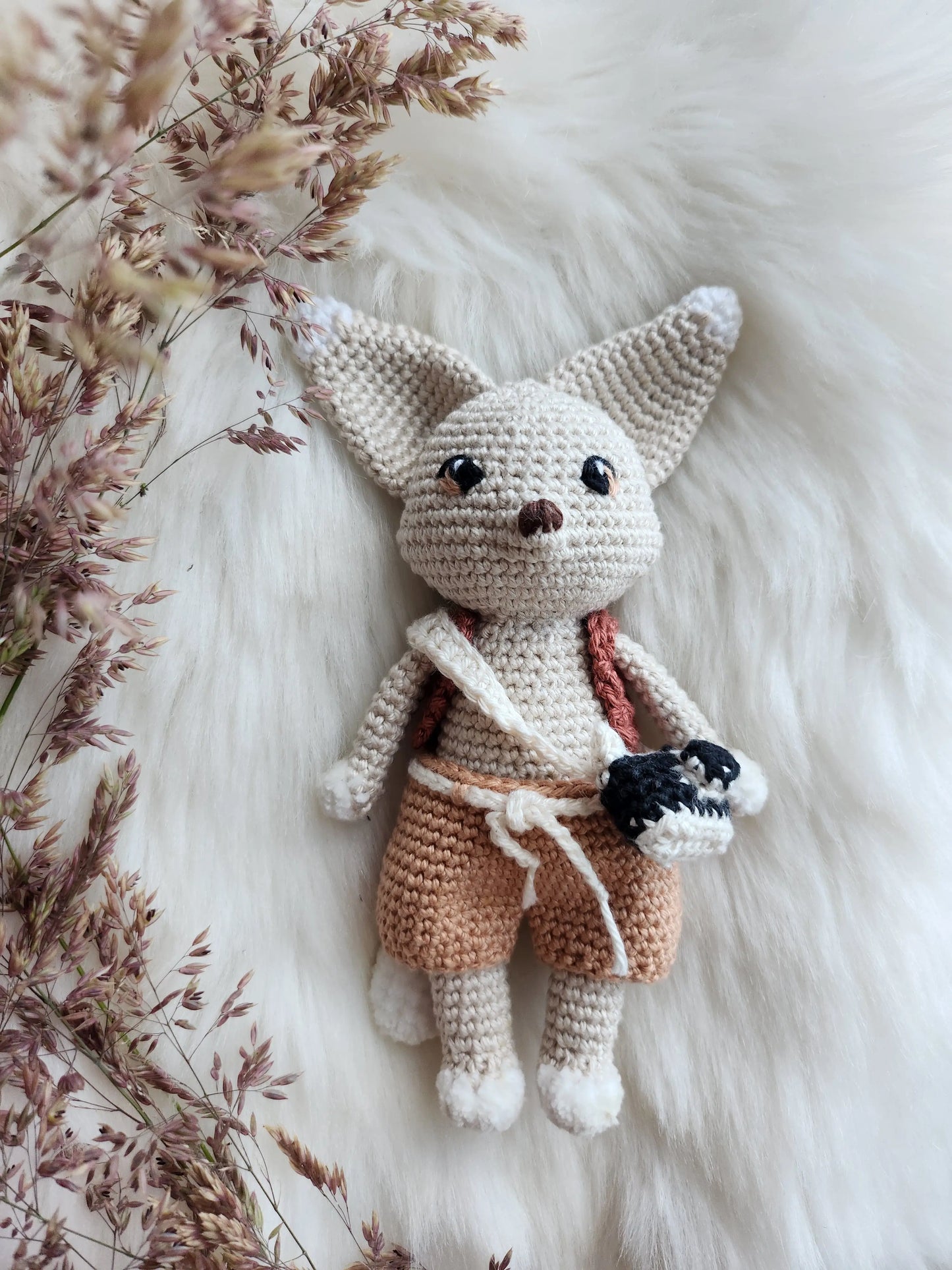 Patron de Alec le Fennec Bisous Papillon